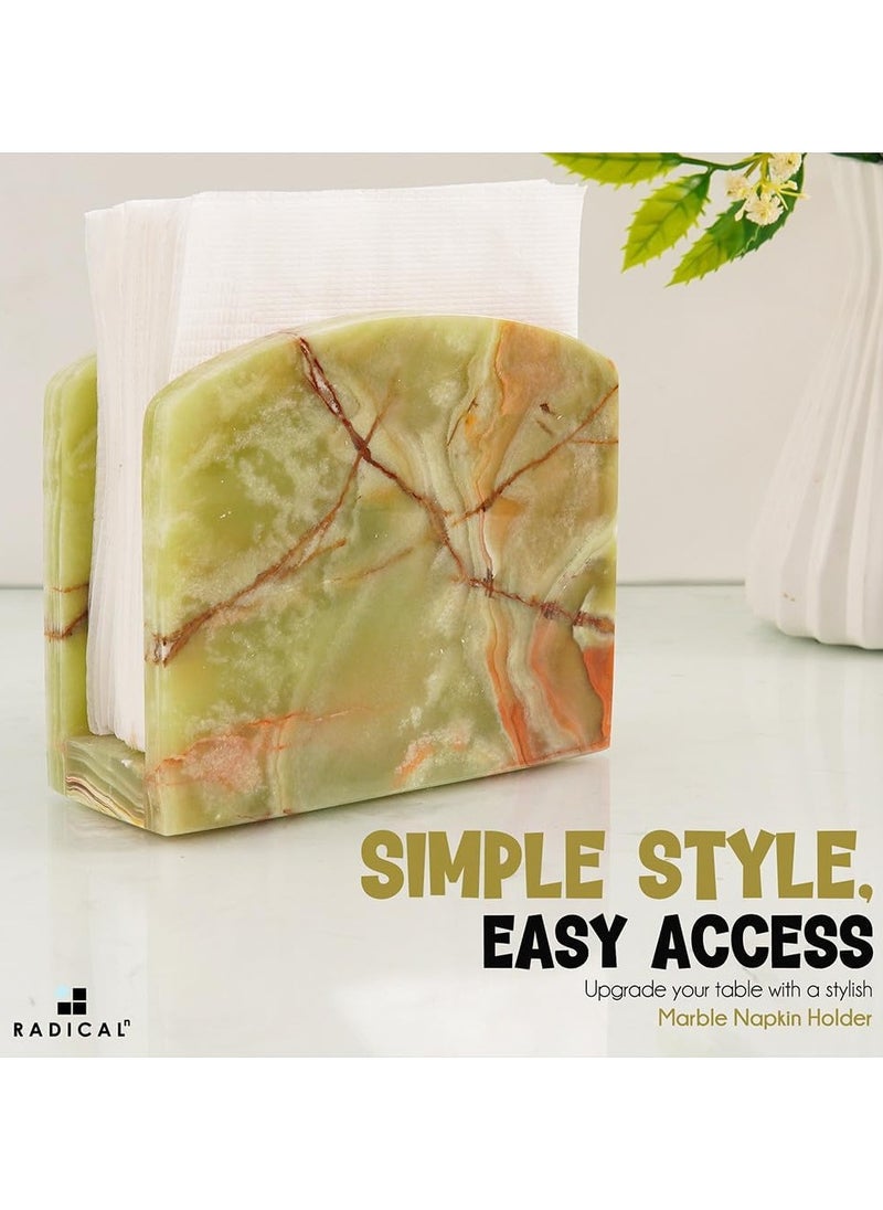 RADICALn - RADICALn Marble Napkin Holder is perfect for wall decoration countertop decoration coffee table elegant paper towel holder for kitchen - Image 1