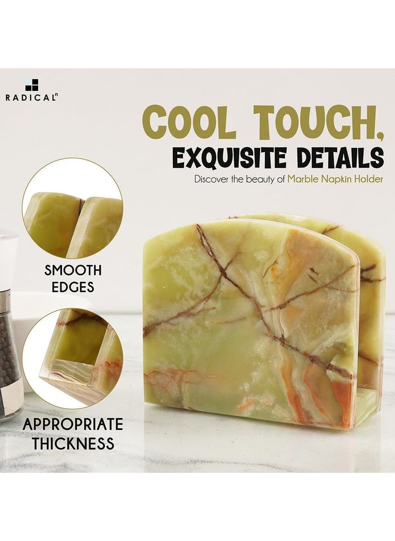 RADICALn - RADICALn Marble Napkin Holder is perfect for wall decoration countertop decoration coffee table elegant paper towel holder for kitchen - Image 1