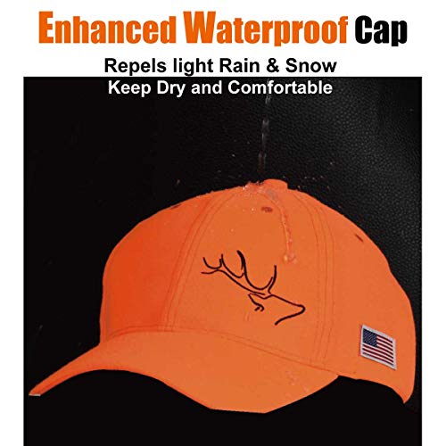 EDTREK High Performance Hat for Hunter and Angler - Waterproof Hunting Cap, Fishing Cap, Outdoor Cap (Hunter Safety Blaze Orange) - Image 5