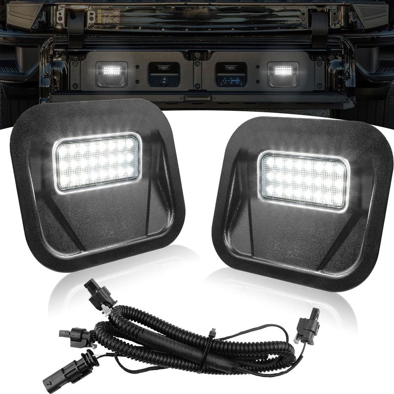 XTAUTO LED Tailgate Step Light Truck Bed MultiPro Lamp Assembly Kit Compatible with GMC Sierra 1500 2500 3500 HD Chevrolet Silverado 1500 2500 3500 HD 20202021 Replacement for 84347814