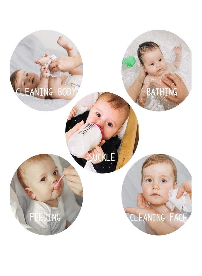 heartbury Organic Muslin Cotton Baby Wipes/BabyTowel /Baby washclothes for New Born Baby (Size100*100 CM) (30*30 (Pack of 5)) - Image 3