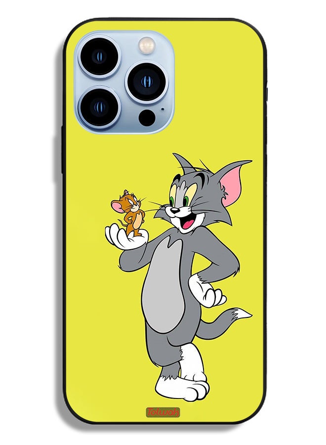Tolwak Apple iPhone 13 Pro Protective Case Tom And Jerry - Image 2