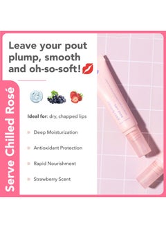 Patchology Patchology Rosé Lip Sleeping Mask - Overnight Lip Mask with Hyaluronic Acid and Resveratrol - Hydrating and Repairing Lip Gloss Treatment softens and heals dry cracked lips (14.7 ml)  - Image 4