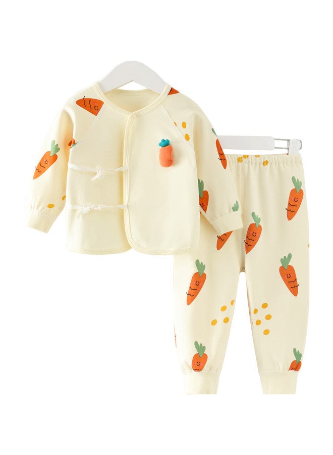 Baby Crawling Suit Romper Set Summer Infant Cartoon Full Print Carrot Casual Outfit - Image 4