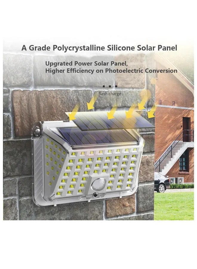 JORTAN Outdoor Solar Wall Light, 3 modes, 90 LED, 270° Induction Angle, High Brightness, Motion Sensor, IP66 Weatherproof Solar LED Light - Image 2