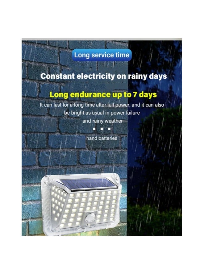 JORTAN Outdoor Solar Wall Light, 3 modes, 90 LED, 270° Induction Angle, High Brightness, Motion Sensor, IP66 Weatherproof Solar LED Light - Image 4
