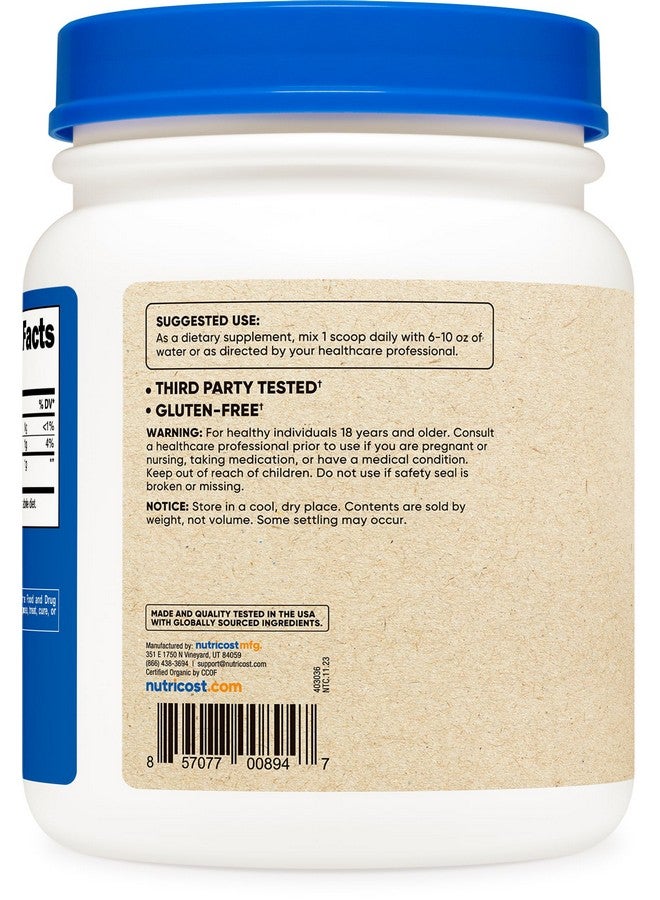 Nutricost Organic Alfalfa Powder 1LB - USDA Certified 100% Organic, Vegetarian, Non-GMO, Gluten Free - Image 4