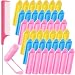 Syhood 43 Pcs Foam Sponge Hair Rollers Women 059 Inch Soft Sleeping Curlers Flexible Sponge Curler Tool and Rat Tail Comb for Hair Styling Hairdressing Overnight Curl and VolumePink Blue Yellow - Image 2