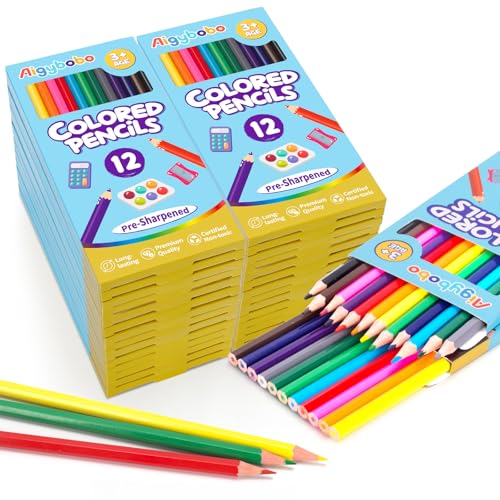 Aigybobo 360 Count Colored Pencils Bulk 30 Pack Colored Pencils for Kids 12 Colors Presharpened Color Pencils Bulk Coloring Pencils School Supplies for Teachers Classroom Prizes Art Supplies - Image 1