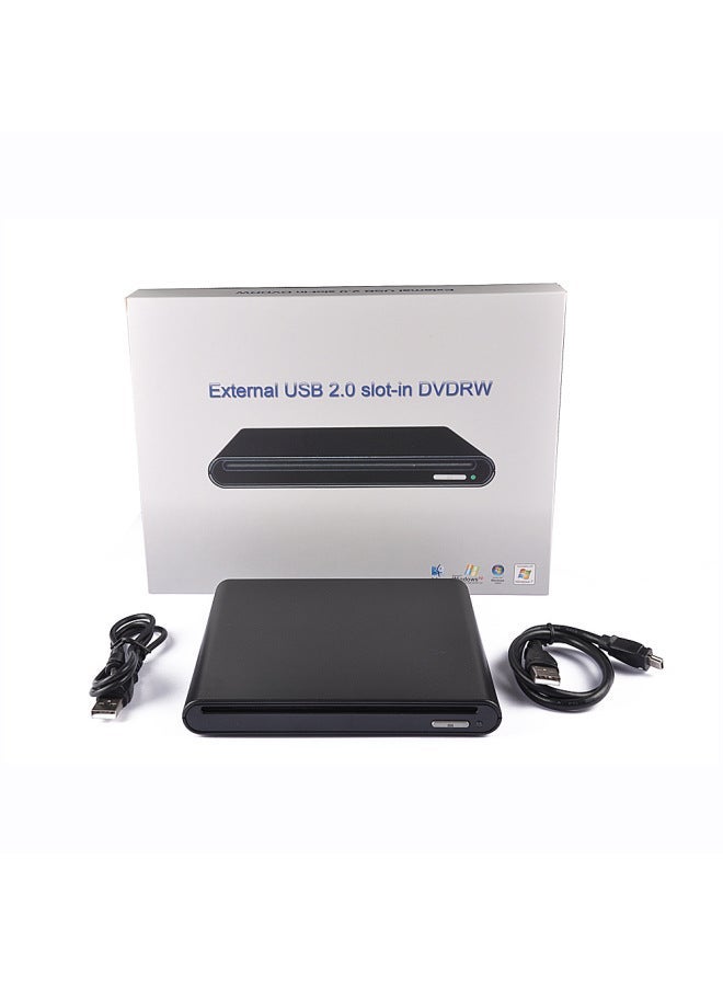 Hengzhe Optical Drive Box USBSATA Suction Type Mobile USB2.0 Box-Color:Silver  - Image 4