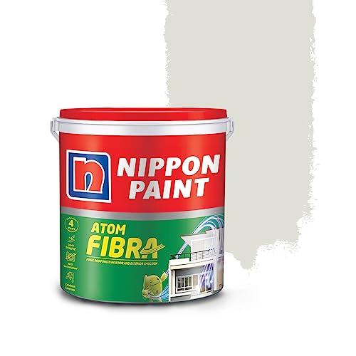Nippon Paint Atom Fibra 2 In 1 Interior & Exterior Emulsion 1 L Greys (Shining Pewter) - Image 1