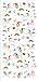 Playhouse Micro Mini Glitter Accent Sticker Sheet for Crafts Trading Collecting Rainbow Unicorns 1 Pack - Image 2