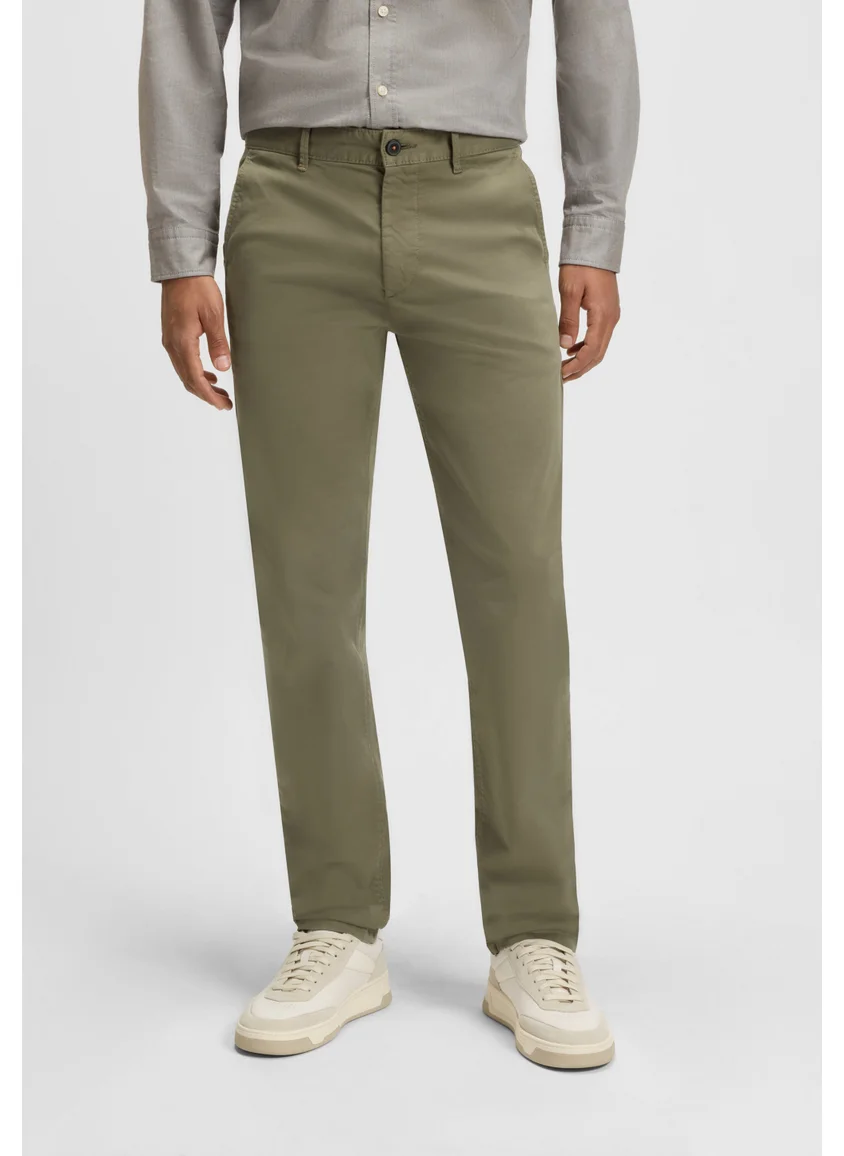 بوس Slim-fit chinos in stretch-cotton satin