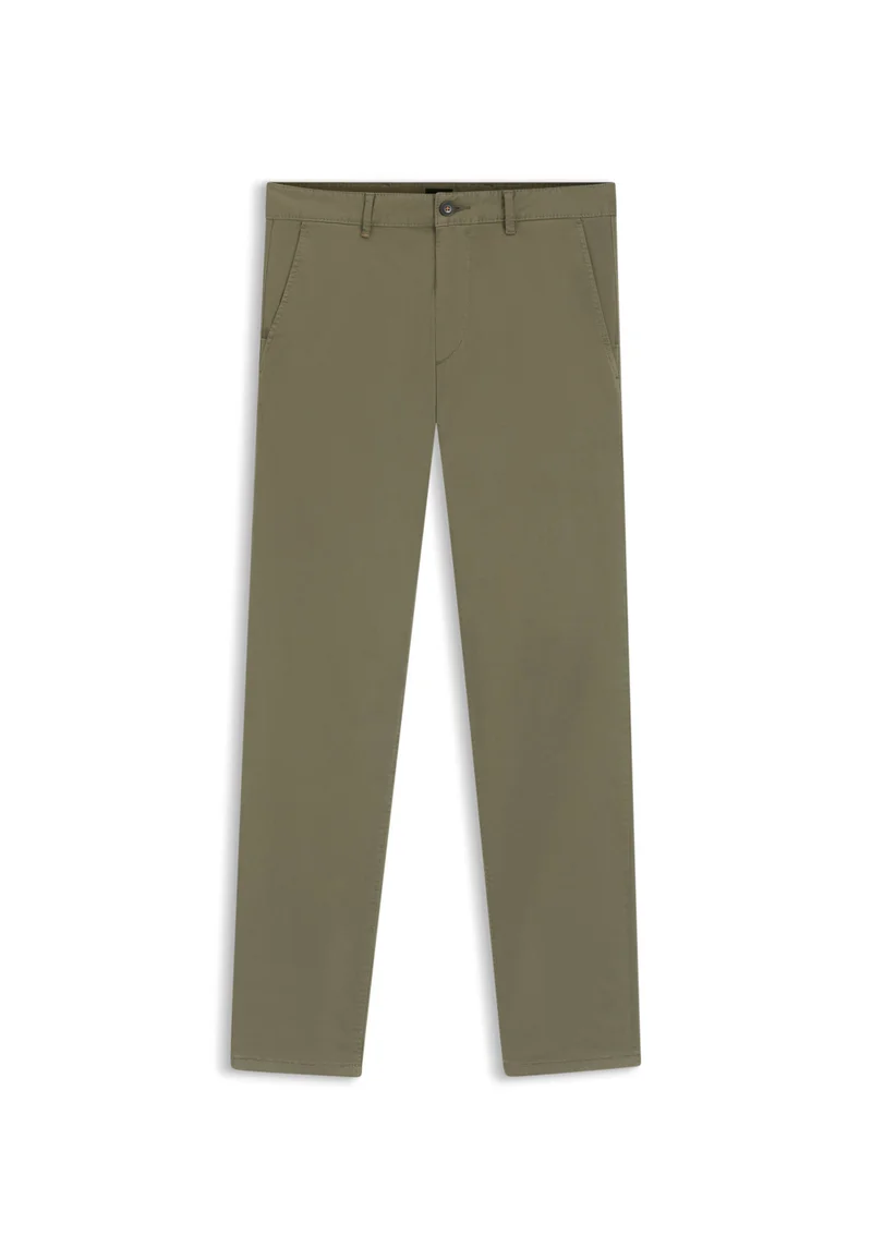 BOSS Slim-fit chinos in stretch-cotton satin