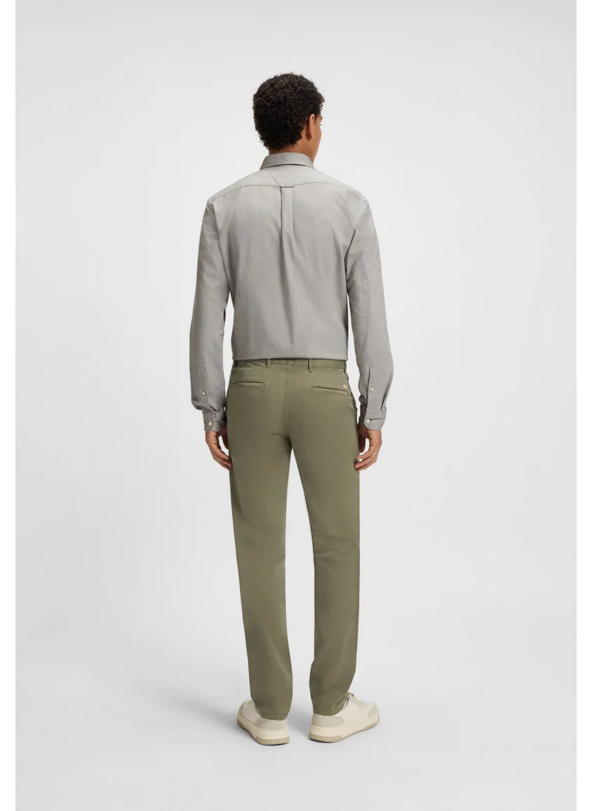 بوس Slim-fit chinos in stretch-cotton satin