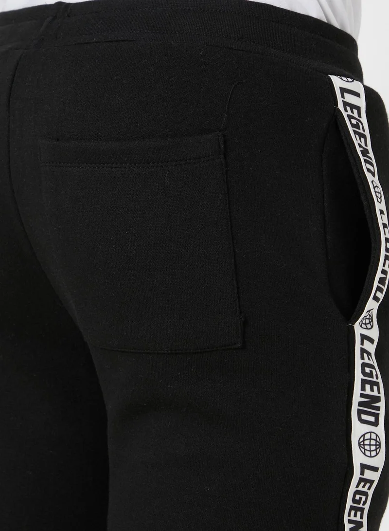 Seventy Five Slogan Side Paneled Joggers