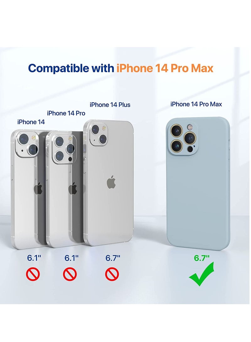 ELTRAZONE iPhone 14 Pro Max Case, with 2 Pack Screen Protectors,[Upgraded Enhanced Camera Protection],Shockproof Liquid Silicone Case 6.7 inch - Image 3