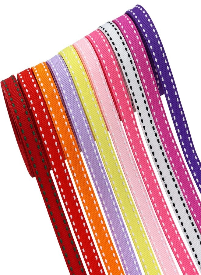 BAORJCT 3/8" White Jump Point Grosgrain Ribbons, Perfect for Gift Wrapping Crafts Party Wedding Birthday Decoratio, DIY Crafts Bow Hair Headband Accessories Assorted Ribbon 40yd(20x2yd) - Image 3