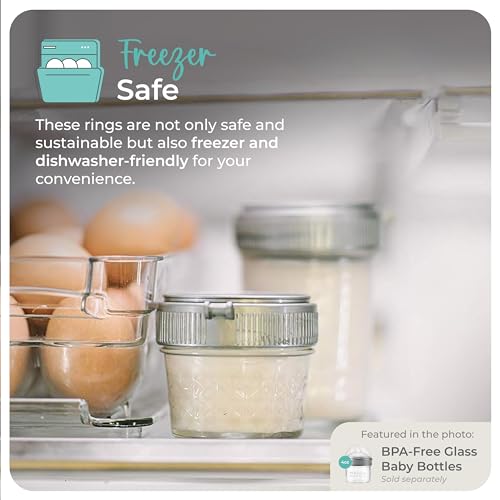 Mason Bottle Plastic Jar Rings (3-Pack) – Fits Regular-Mouth Mason Jars – Reusable, BPA-Free, Non-Toxic, Rust-Proof, Made in USA (Lid and Bottle Not Included) - Image 5