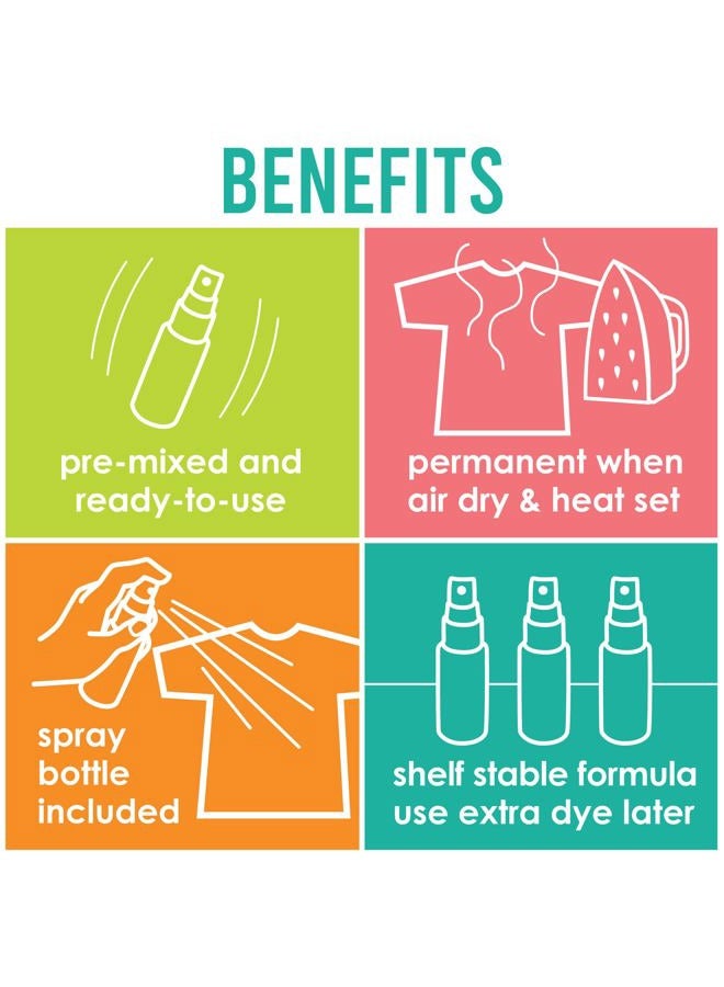 SEI طقم صبغة نيون من S.E.I.، صبغة قماشية، 3 ألوان - Image 2