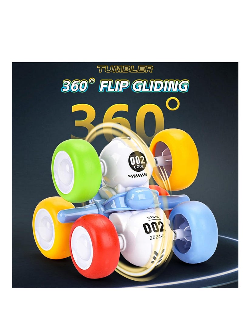 6 Rounds Inertia 360° Rotating Stunt Car Toys 3-6 Year Old Kids Pull Back Truck Assorted Color - Image 1