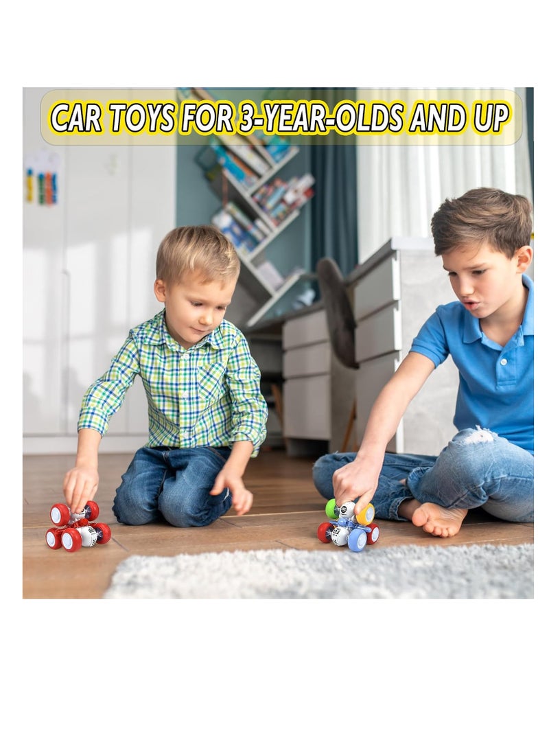 6 Rounds Inertia 360° Rotating Stunt Car Toys 3-6 Year Old Kids Pull Back Truck Assorted Color - Image 2