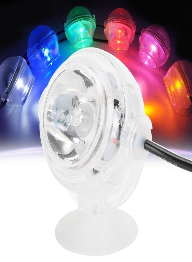Chiffonade LED Aquarium Light Waterproof Gradient Spot Light Submersible Fish Tank Lighting with Suction Cup for Freshwater Seawater Decor(US Plug Colorful) - Image 4