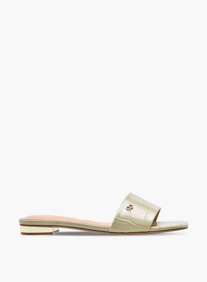 Celeste Women Textured Flat Sandals - Image 3