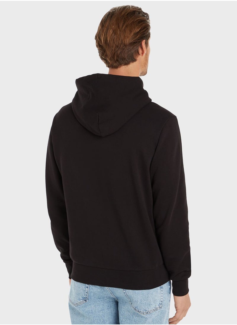 CALVIN KLEIN - Cut Out Shadow Logo Hoodie - Image 1