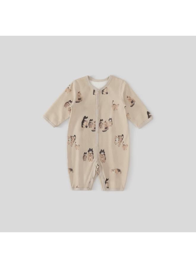 Balipig Bali Pig Newborn Baby Clothes A-class Pure Cotton Infant Spring Autumn Romper Four Seasons Crawling Suit Autumn Baby Jumpsuit - Image 2