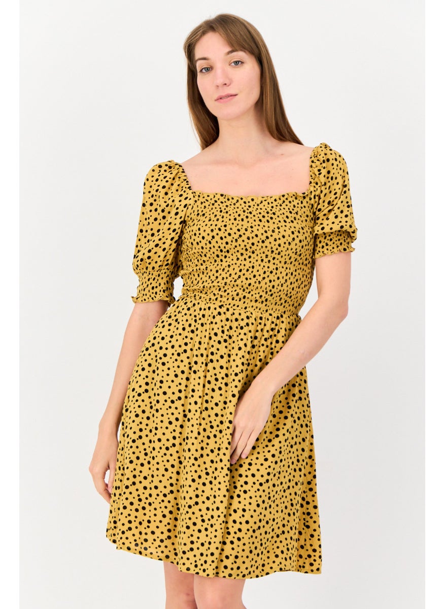 ONLY Women Polka Dots Casual Mini Dress, Multicolor  - Image 1