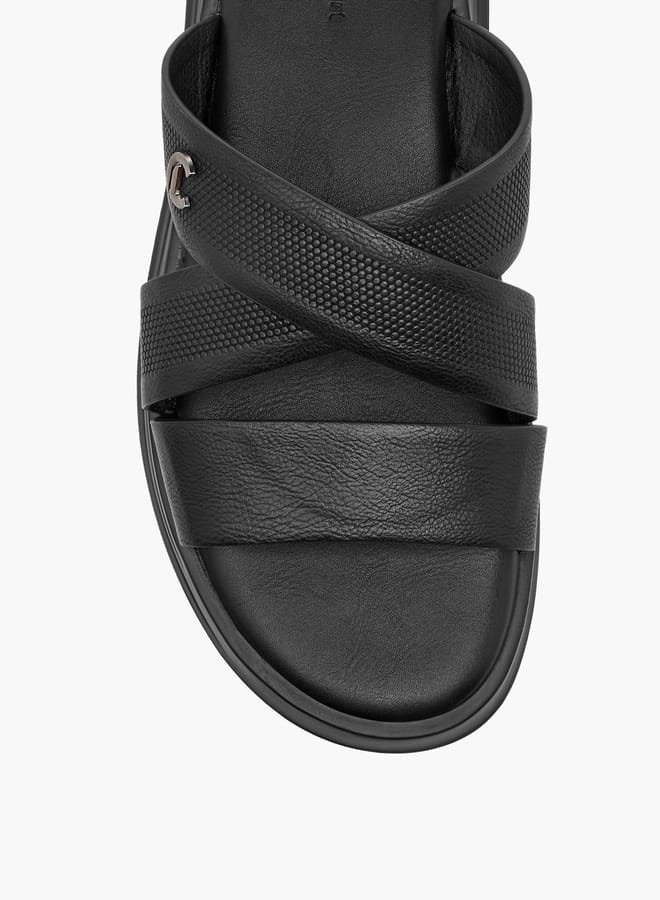 Le Confort Men's Cross Strap Slip-On Sandals  - Image 4
