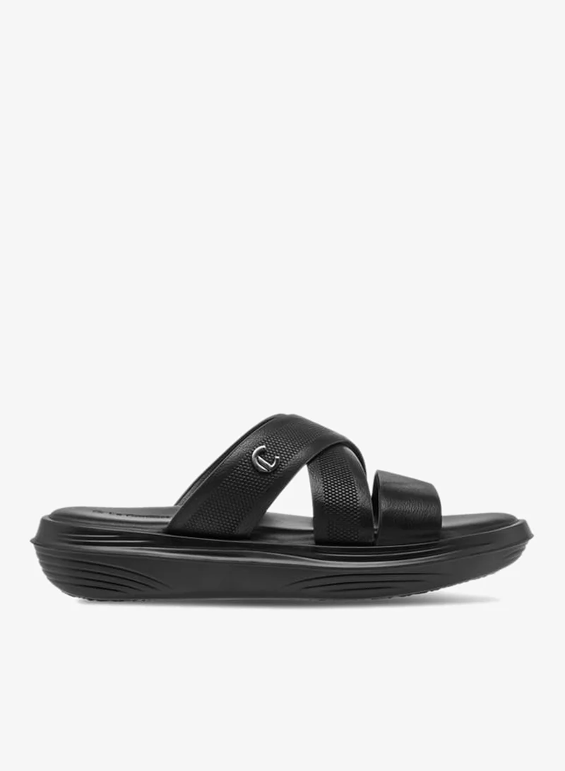 لو كونفورت صنادل رجالية بتصميم متقاطع سهل الارتداء