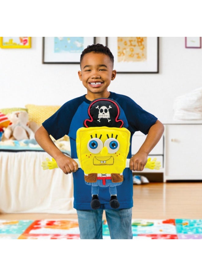 Sponge Bob لعبة دمى تفاعلية سبونج بوب من فيلم سبونج بوب: البحث عن بنطلون مربع غوفي غوبر | اسحب الأذرع لتفعيل فم وعينين دوّارين | لعبة ناعمة | هدية مثالية للأطفال وجامعي التحف - Image 2