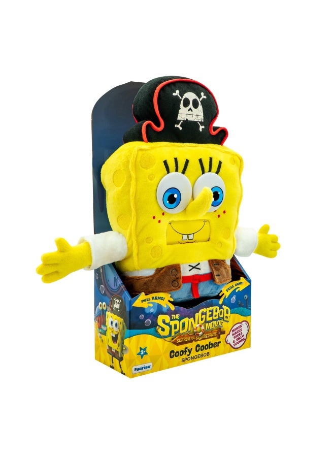 Sponge Bob لعبة دمى تفاعلية سبونج بوب من فيلم سبونج بوب: البحث عن بنطلون مربع غوفي غوبر | اسحب الأذرع لتفعيل فم وعينين دوّارين | لعبة ناعمة | هدية مثالية للأطفال وجامعي التحف - Image 5