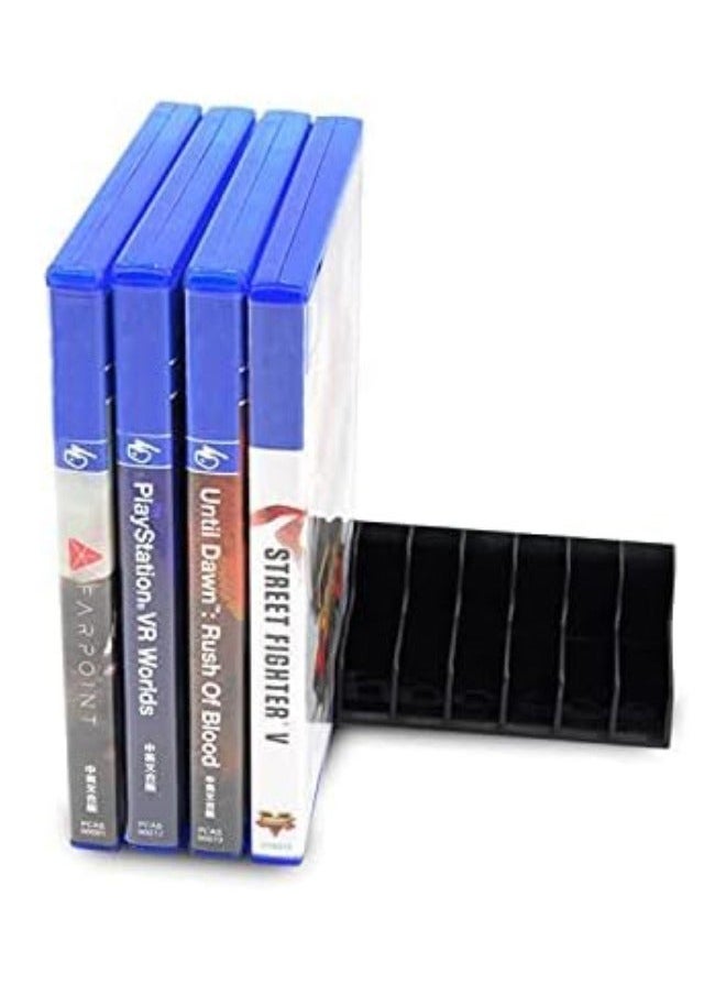 PS5/4 CD Disks Card Holder, Game Card Box for Play Station 5/4, Game CD Case Storage Stand Holder Bracket for Playstation 5 4 (Holds 20 Disks, Black) - Image 3