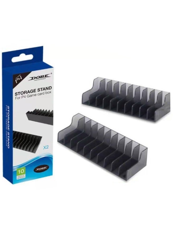 PS5/4 CD Disks Card Holder, Game Card Box for Play Station 5/4, Game CD Case Storage Stand Holder Bracket for Playstation 5 4 (Holds 20 Disks, Black) - Image 1