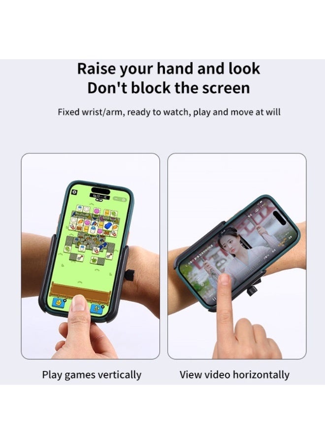 2-In-1 Wrist And Arm Phone Holder, Suitable For Running/Cycling -360 ° Rotation, Suitable For Iphone/Samsung 4.0-7.0 Inch Smartphones - Image 5