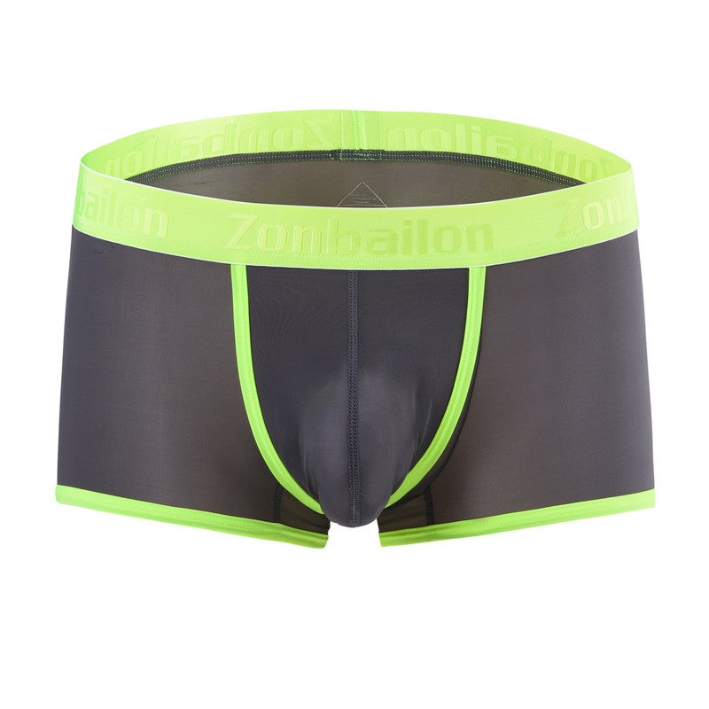Zonbailon Ultra Thin Ice Silk Mesh Men Boxer Briefs, Breathable See Through Nylon Spandex Mens Underwear
Men's Transparent Lightweight Boxer Shorts, Soft Stretch Cooling Mesh Underwear for Daily Wear - Image 1