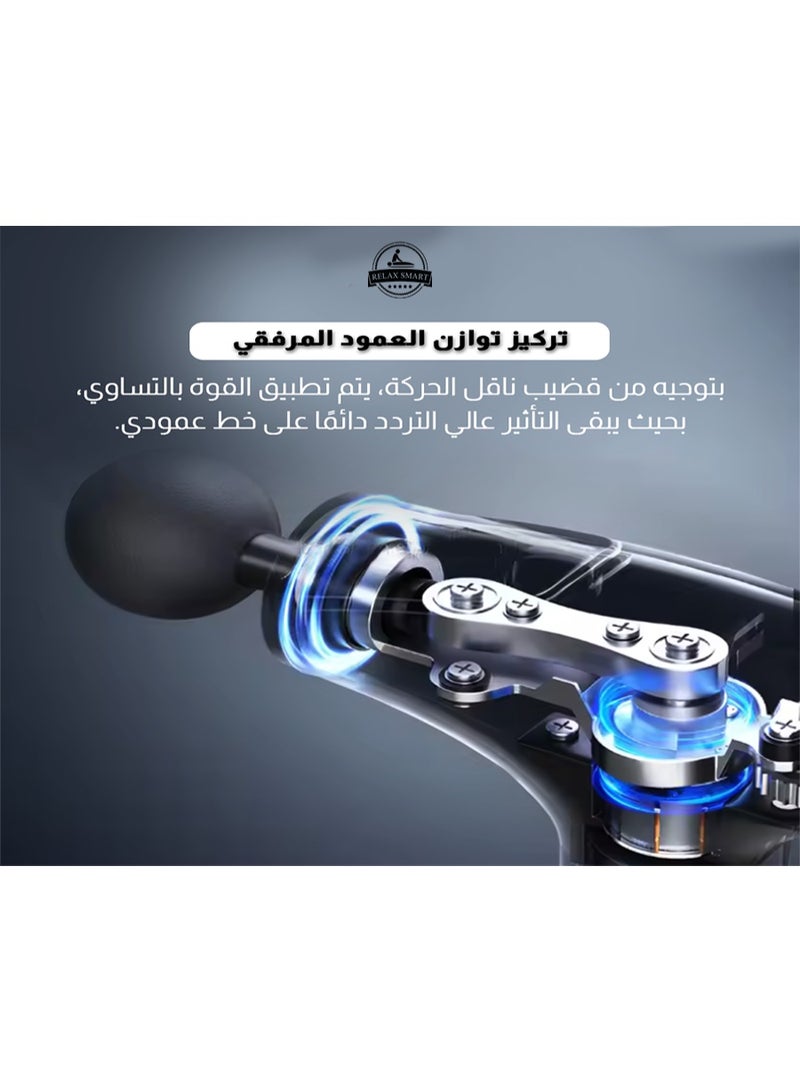 Relax Smart Fascia Gun Deep Tissue Body Massager – Powerful Muscle Therapy Massage Gun for Full Body, Back, Neck, Shoulder & Foot – Slimming & Pain Relief Electric Percussion Massage Tool for Gym Recovery - Image 5