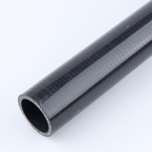 AC PERFORMANCE ID 1 25mm x 2 FT Length Air Intake Silicone Radiator Coolant Hose Black - Image 3