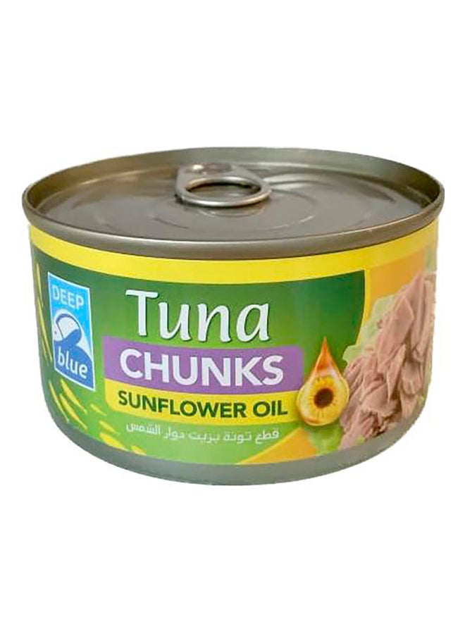 DEEP blue Tuna Chunk In Sunflower Oil 185g - Image 1