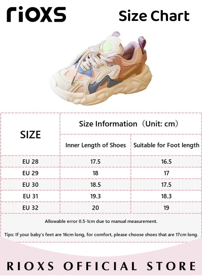 RIOXS - Kids Sports Shoes, Fashionable Lightweight Athletic Shoes, Casual Sneakers with Breathable Upper and Non-Slip Sole, Comfort Fitness Shoes for Running, Jogging, Walking and Outdoor Use - Image 1