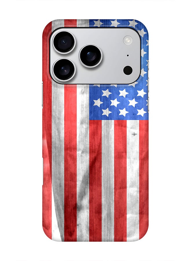 Stylizedd For iPhone 17 Pro,Case, [Compatible with MagSafe] Magnetic cover Slim fit Protection Matte, - USA Grunge Flag