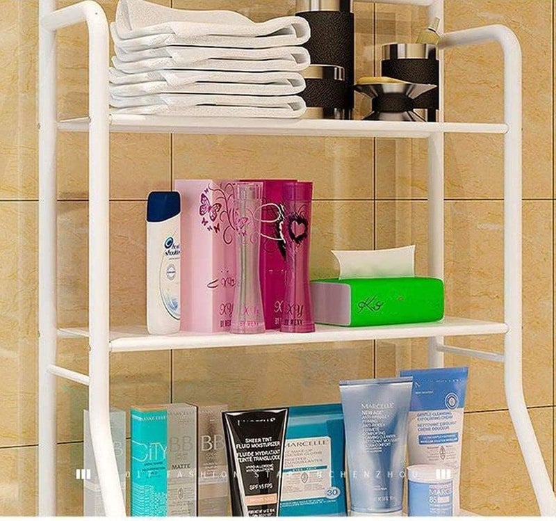 Intag 3 Shelf Bathroom Space Saver,Over The Toilet Washing Machine Rack,Bathroom Corner Stand Storage Organizer Accessories,The Washing Machine,Bathroom Tower Shelf - Image 4