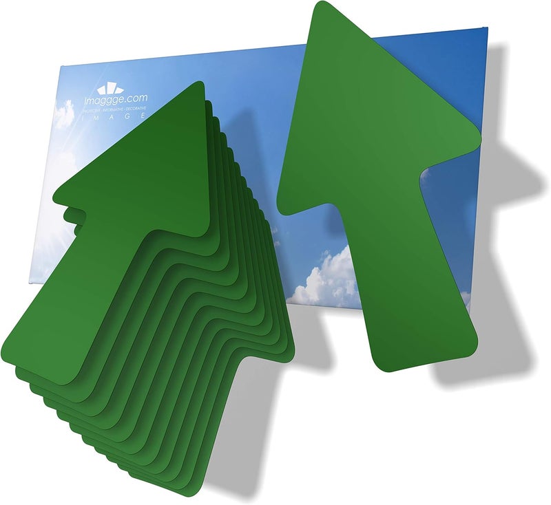 imaggge.com 12 Arrows - Green - Signage and Orientation Stickers - Indoor and Outdoor - Directions, Arrow Course, Indications - Image 1