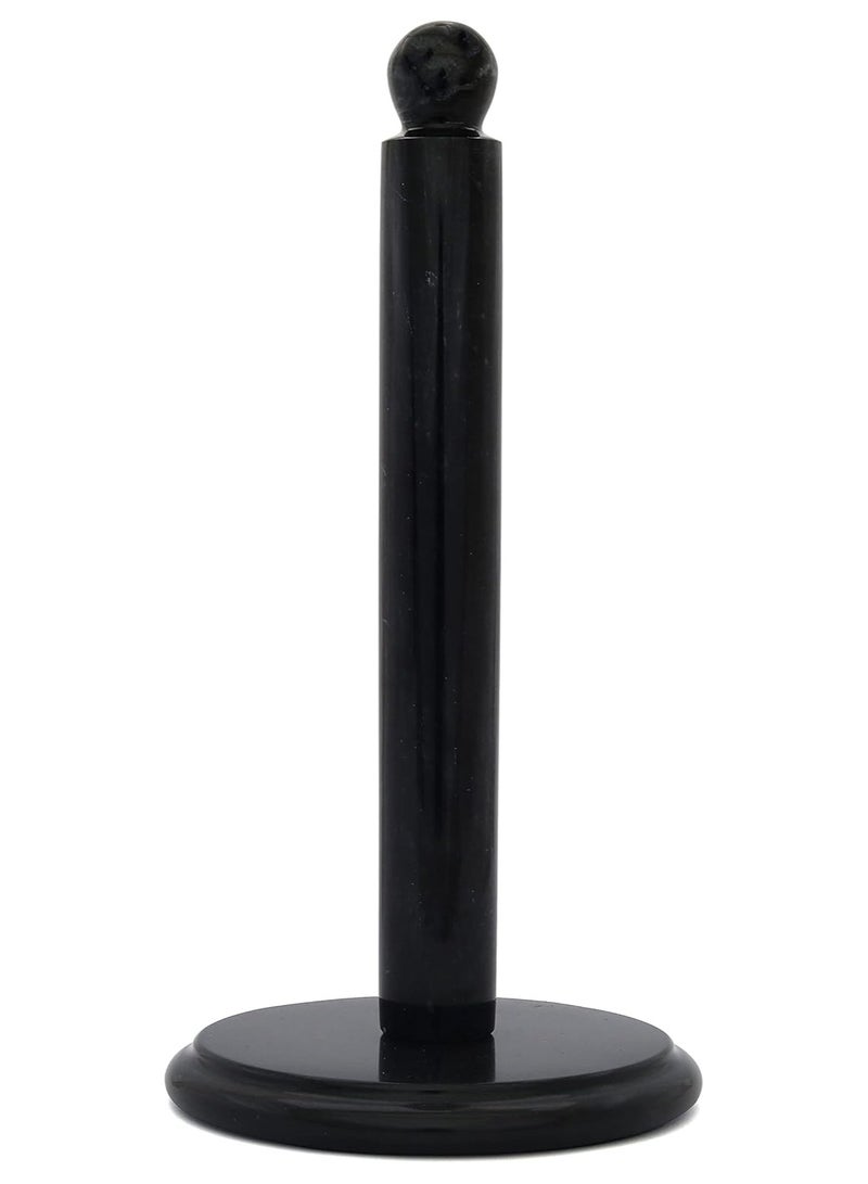 Radicaln Marble Paper Towel Holder 12.5" Inch Black Handmade Toilet Paper Holder Stand for Bathroom Accessories, Ideal Paper Towels, Kitchen Towel for Home Essentials