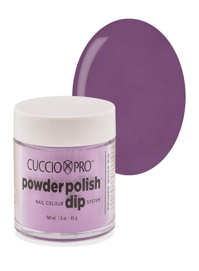 Cuccio Naturale Cuccio Powder Polish - Acrylic Nail Colour Dip System - 45g (1.6oz) Dipping Powder - Fox Grape Purple - Image 1