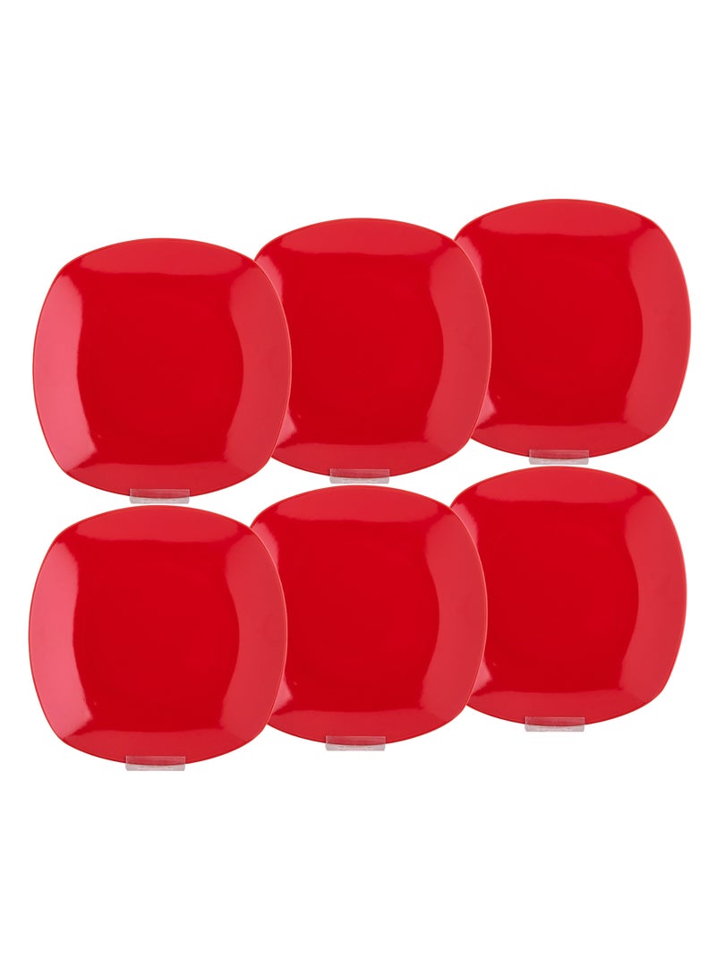 هيك طقم أطباق عشاء مسطحه من البورسلين  مكون من 6 قطع - Image 3