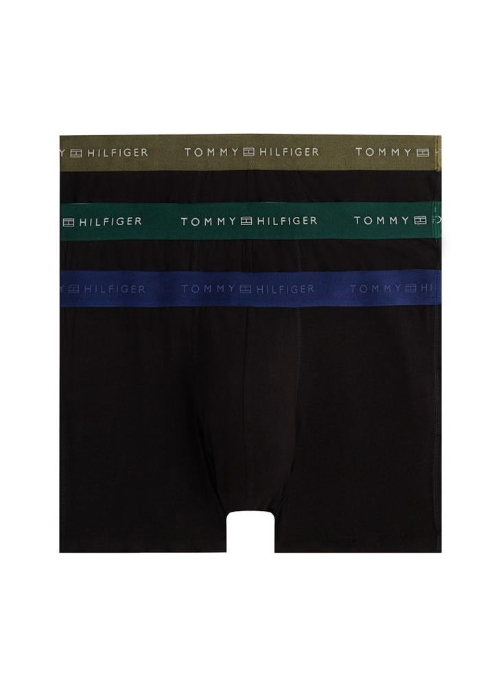 TOMMY HILFIGER 3-Pack Signature Logo Metallic Waistband Trunks - Image 1